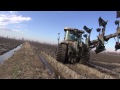 PLOUGHING in Paddy 2014 - CHALLENGER MT765B + EMMEGIEMME 5-Furrow