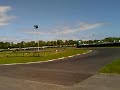 Jacques Jensen round the bottom of Llandow