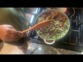 How to make 👅Oxtail Okra and dry Mushrooms/ Ke bef kalalou djondjon