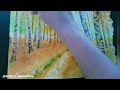 🍁 Autumn Landscape Watercolor Painting - Relaxing Video