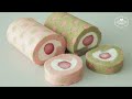 Dot Pattern Deco Strawberry Roll Cake Recipe