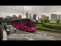 Riding a free shuttle bus in macau from city of dreams going to the emperors hotel