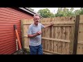 How to Install A Six Foot Privacy Fence!