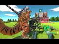 Shin Godzilla Of Evolution VS Green Team - Animal Revolt Battle Simulator