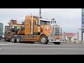 New Zealand Trucks - Sanson busy truck town! SH1