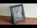 DIY Jewelry organizer - Earring holder