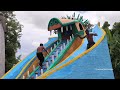 Building The Most Amazing Twin Crocodile Water Slide For Three-Story Mud Villa Into Swimming Pool -2