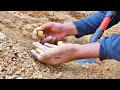 Wow Amazing! Digging for Treasure at Mountain worth Million Dollar from Huge Nuggets of gold.