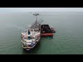 LOADING UNLOADING LARGE COAL SHIP - MV. HTK LOTUS - TARAKAN - INDONESIA