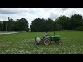 Spraying Soybeans on rows that line up with tires