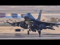 F-16 Fighting Falcon Fighter Jet Take Off U.S. Air Force