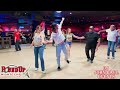 West Coast Swing - Behind the Back Baseball Throw - Lesson with JohnPaul & Allie at Round Up