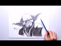 Desenhando MESTRE JEDI YODA - Star Wars /  Drawing JEDI YODA  #127