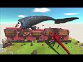 Aquatics Revolt Battle with Bloop + Megalodon  VS Team Titanus Red - Animal Revolt Battle Simulator