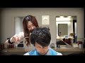 ASMR slow haircut. Relax with the sound of an apprentice hairdresser's haircut