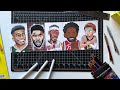 5 NBA STARS In CRAZY Art Styles!! 🔥🎬