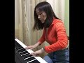 Kazakh beginner pianist plays Fur Elise with vs without emotions