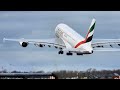 Nice Emirates A380 take off