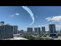US Navy Blue Angels fly over Miami FL