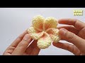 How to Crochet Frangipani Flower Hair Clip 🌺 | Easy for Begginers | Crochet Ideas