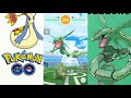 🐉Pokémon GO - Catching Rayquaza and evolving shiny Feebas!!