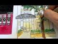 NYC Painting - Gouache Painting Timelapse, NYC Urban Sketching
