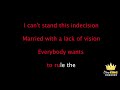 Tears For Fears -  Everybody Wants To Rule The World (Karaoke Version)