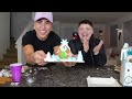 TRYING to build GINGERBREAD HOUSES with ADAM😂| Louie's Life