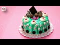 DELICIOUS COLORFUL ICING CAKE WITH CHOCALATE, NO BUTTER