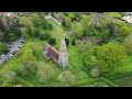 St Andrews Church, Great Finborough, Suffolk. Filmed with DJI Mini 3