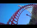 2022 Viper Roller Coaster On Ride Front Seat 4K POV Six Flags Magic Mountain