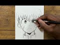 How to draw original character for beginners | How to draw anime boy step-by-step