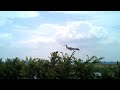 Plane landing at Gravelly point at National Airport in Virginia