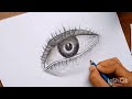 how to draw Realistic Eye || eye drawing tutorial Step by step. #drawing #art #sketch #shading #eye.