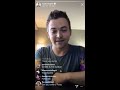 Hunter Hayes Instagram live 8/3/19