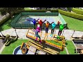 GTA 5 Rainbow Spiderman Jumping off Highest Buildings (Euphoria Physics/Ragdolls) #2