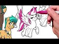 Coloring Pages MY LITTLE PONY vs EQUESTRIA / How to color My Little Pony. Easy Drawing Tutorial Art
