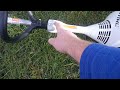 part 2 stihl FS45 start and run with new line trimmer cord