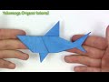Origami: SHARK - Origami easy tutorial