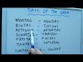 Let's Learn Nauruan - Days of the Week