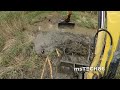 Beaver Dam Removal With Excavator No.106 - Cabin View - And Pulling Out A Tree Felled By Beavers