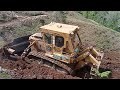 Caterpillar D7G Bulldozer ||Long and Continuous section ROAD Construction|| SINGLE SECTION LONG ROAD