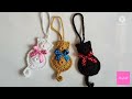 crochet cat keychain facing back (subtitle)