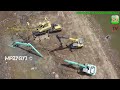 Kobelco SK210LC Long Reach Excavator Stuck In Deep Mud Heavy Recovery