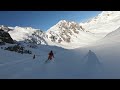 The longest run in Val d'Isere Tignes: Grande Motte glacier to Val Claret village (top to bottom).