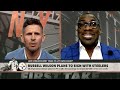 Stephen A. is DISGUSTED with Shannon Sharpe about the Russell Wilson-Steelers move 🙄 | First Take