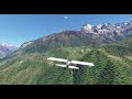 MSFS2020 on RTX3070 and i7-11700KF not overclocked short flight and landing in Lukla Airport