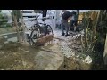 Digging to change the sewer pipe connection p7 - covering the trenches #timelapse