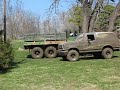 military truck in the mud