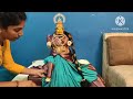 Quick and Easy saree Draping for varalakshmi using stand || varamahalakshmi saree draping 2023